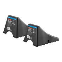 CURT Trailer Hitches Wheel Chock Set (Up To 17 Wide Wheels)"