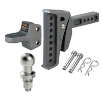 CURT Trailer Hitches Rebellion XD ShockDrop Ball Mount (50mm Tow Ball Kit)
