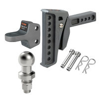 CURT Trailer Hitches Rebellion XD ShockDrop Ball Mount (70mm Tow Ball Kit)