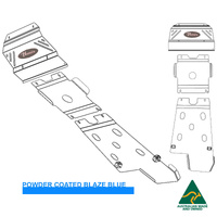 Vonnies Heavy Duty Bash Plates Blue (1st/2nd/3rd) For Toyota Hilux N70/KUN26R 2005-2015