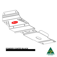 Vonnies Heavy Duty Bash Plates Black (1st & 2nd) For Toyota Hilux N70/KUN26R 2005-2015