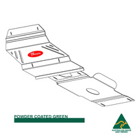 Vonnies Heavy Duty Bash Plates Green (1st & 2nd) For Toyota Hilux N70/KUN26R 2005-2015