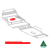 Vonnies Heavy Duty Bash Plates Red (1st & 2nd) For Toyota Hilux N70/KUN26R 2005-2015