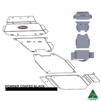 Vonnies Heavy Duty Bash Plates Black (1st/2nd/3rd/4th) For Toyota Hilux N80 GGN126R 2015-ON