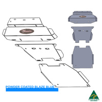 Vonnies Heavy Duty Bash Plates Blue (1st/2nd/3rd) For Toyota Hilux N80 GGN126R 2015-ON