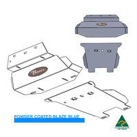 Vonnies Heavy Duty Bash Plates Blue (1st & 2nd) For Toyota Hilux N80 GGN126R 2015-ON