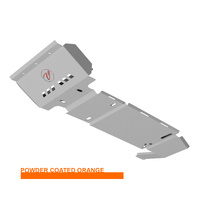 Vonnies Heavy Duty Bash Plates Orange (1st/2nd/3rd/4th) For Toyota Landcruiser 100 Series IFS Diesel 1998-2007