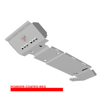 Vonnies Heavy Duty Bash Plates Red (1st/2nd/3rd/4th) For Toyota Landcruiser 100 Series IFS Diesel 1998-2007