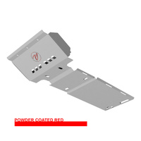 Vonnies Heavy Duty Bash Plates Red (1st/2nd/3rd) For Toyota Landcruiser 100 Series IFS Petrol 1998-2007