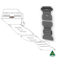 Vonnies Heavy Duty Bash Plate Grey (1st & 2nd) For Toyota Prado 90/95 Series Petrol 1996-2003