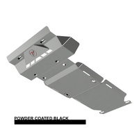 Vonnies Heavy Duty Bash Plates Black (1st/2nd/3rd) For Toyota Prado 150 Ser. Fact. Alloy Bar 2009-On