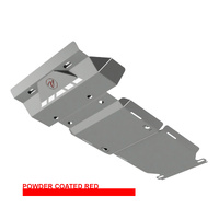 Vonnies Heavy Duty Bash Plates Red (1st/2nd/3rd) For Toyota Prado 150 Ser. Fact. Alloy Bar 2009-On