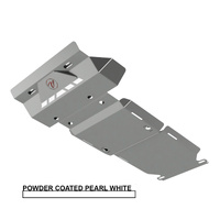 Vonnies Heavy Duty Bash Plates White (1st/2nd/3rd) For Toyota Prado 150 Ser. Fact. Alloy Bar 2009-On