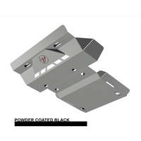 Vonnies Heavy Duty Bash Plates Black (1st & 2nd) For Toyota Prado 150 Ser. Fact. Alloy Bar 2009-On