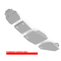 Vonnies Heavy Duty Bash Plates Red (1st/2nd/3rd/4th) For Toyota Landcruiser 300 Series 2022-On