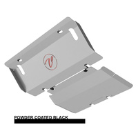 Vonnies Heavy Duty Bash Plates Black (1st & 2nd) For Mistubishi Pajero NS 2006-2009