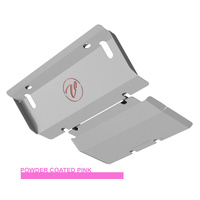 Vonnies Heavy Duty Bash Plates Pink (1st & 2nd) For Mistubishi Pajero NS 2006-2009