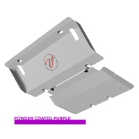 Vonnies Heavy Duty Bash Plates Purple (1st & 2nd) For Mistubishi Pajero NW 2012-2015