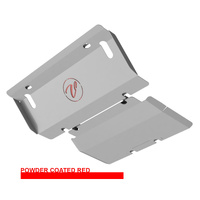 Vonnies Heavy Duty Bash Plates Red (1st & 2nd) For Mitsubishi Pajero NM 2000-2002