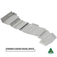 Vonnies Heavy Duty Bash Plates White (1st/2nd/3rd/4th) For Mitsubishi Triton MQ/MR '16-ON Manual