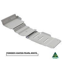 Vonnies Heavy Duty Bash Plates White (1st/2nd/3rd) For Mitsubishi Triton MQ/MR '16-ON Automatic