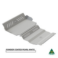 Vonnies Heavy Duty Bash Plates White (1st & 2nd) For Mitsubishi Triton MQ/MR '16-ON Manual