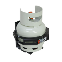 Vonnies 'The Claw' 2kg Gas Bottle Holder With 2kg Gas Cylinder For Canopies, Caravans, Trailers, RVs And More Australian Made