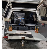 Vonnies Rear Barn Door Fold Down Table Both Sides No Speaker for Nissan Patrol GQ Wagon (1988-1998)