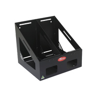 Vonnies 20L Black Vertical Double Jerry Can Holder-For Trailer/Canopy/4WD, Holds 2