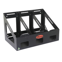 Vonnies 20L Black Vertical Triple Jerry Can Holder-For Trailer/Canopy/4WD, Holds 3