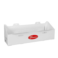 Vonnies 20L White Canopy/Trailer Mounted Double Jerry Can Holder Low Back for Water & Fuel Australian Made.