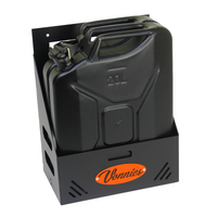 Vonnies 20L Heavy Duty Black Single Jerry Can Holder for Water & Fuel Australian Made.