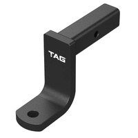 TAG Tow Ball Mount - 193mm Long, 90° Face, 50mm Square Hitch 