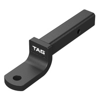 TAG Tow Ball Mount - 268mm Long, 90° Face, 50mm Square Hitch 