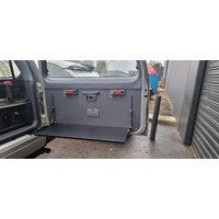 Vonnies Rear Barn Door Fold Down Table for Toyota Landcruiser Prado 90/95 Series.
