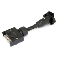 TAG Pulse Trailer Adapter - 7 Pin Flat Plug to 7 Pin Small Round Socket 