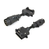 TAG Trailer Adapter - 7 Pin Large Round Plug to 7 Pin Flat Socket