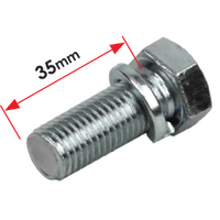 Class 2 tow bar bolts - 16 x 35mm Metric Zinc 