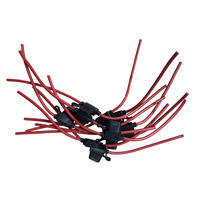 12v, 30amp In-Line Fuse Holder with Blade Fuse, 10 Pack Water Resistant 