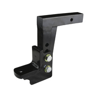 TAG Adjustable Tow Ball Mount 90° Face, 50mm Square Hitch 100mm Drop 