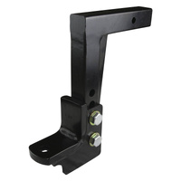 TAG Adjustable Tow Ball Mount 90° Face, 50mm Square Hitch 150mm Drop 